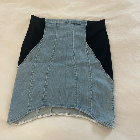 Helmut Lang Denim Mini Skirt - Picture 1 of 8